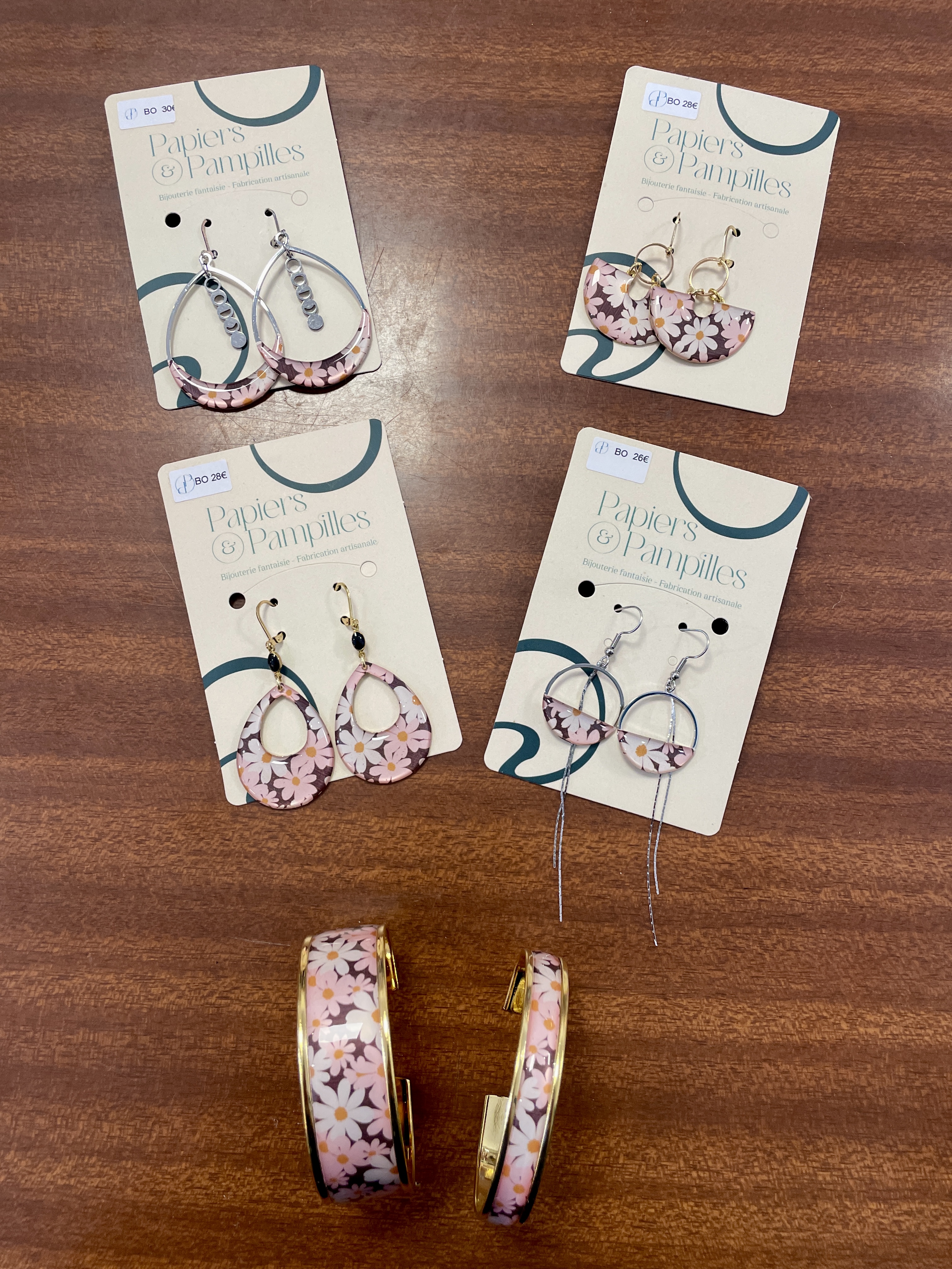 boucles d'oreilles, bijoux, papier, résine, fait main, modèle unique, édition limitée, créatrice française, made in france, idée cadeau, boutique de créateurs, boutique nantaise, kapsule Ephémère