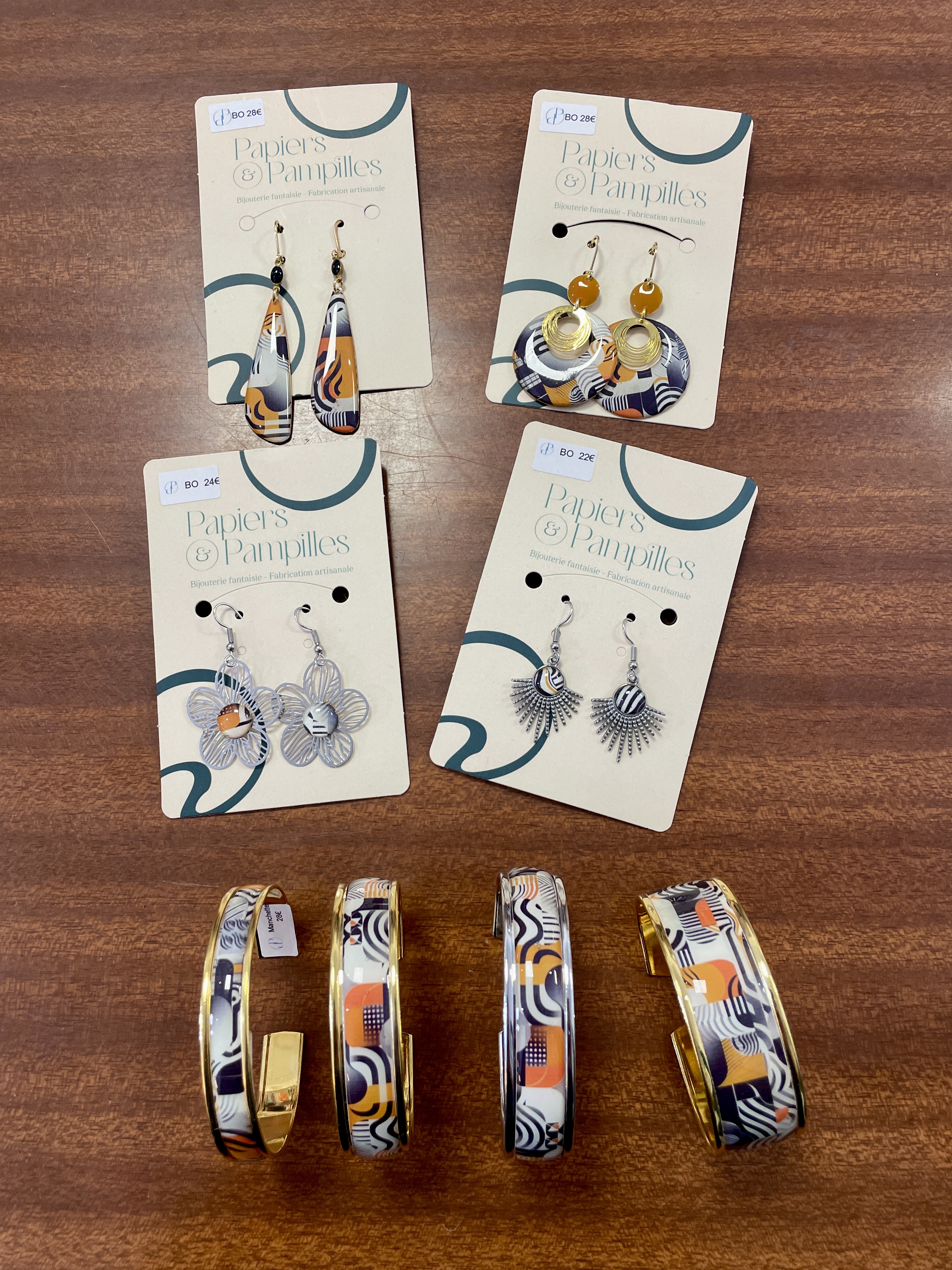 boucles d'oreilles, bijoux, papier, résine, fait main, modèle unique, édition limitée, créatrice française, made in france, idée cadeau, boutique de créateurs, boutique nantaise, kapsule Ephémère