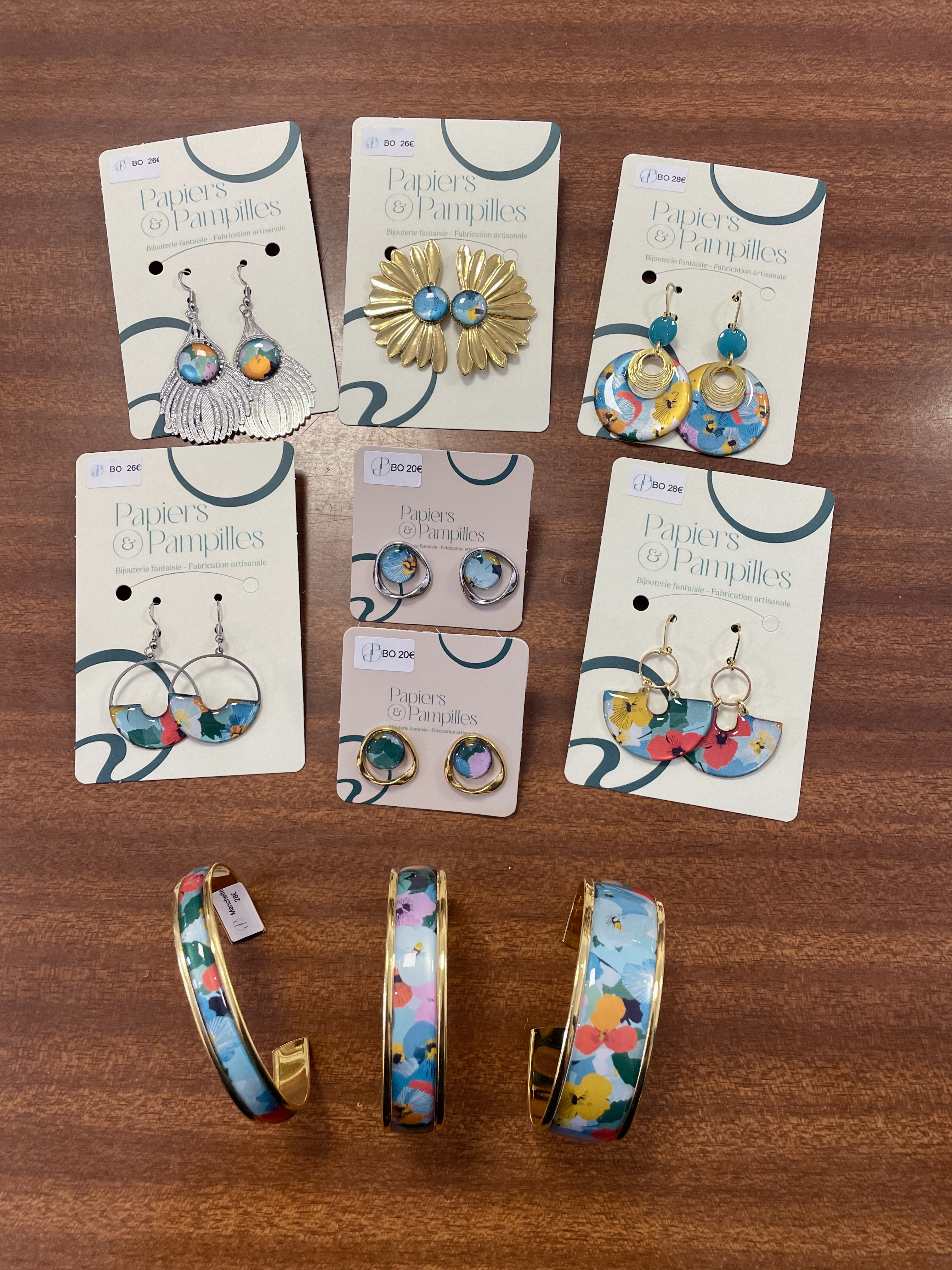 boucles d'oreilles, bijoux, papier, résine, fait main, modèle unique, édition limitée, créatrice française, made in france, idée cadeau, boutique de créateurs, boutique nantaise, kapsule Ephémère