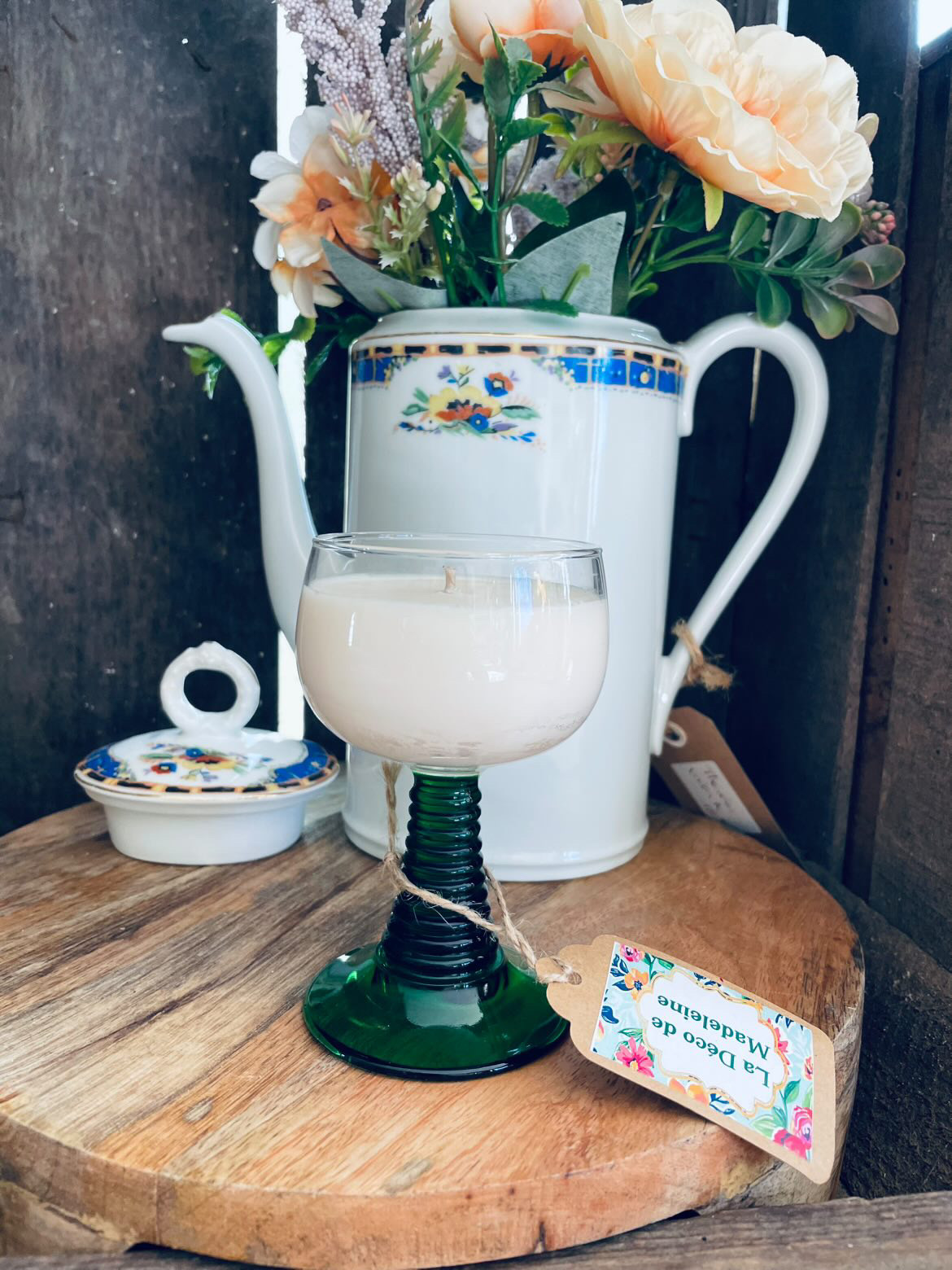 bougie, vaisselle ancienne, brocante, upcycling, cire de soja, fait main, modèle unique, créatrice française, made in france, idée déco, idée de cadeau, boutique de nantaise, boutique de créateurs, kapsule éphémère, cadeau de noel