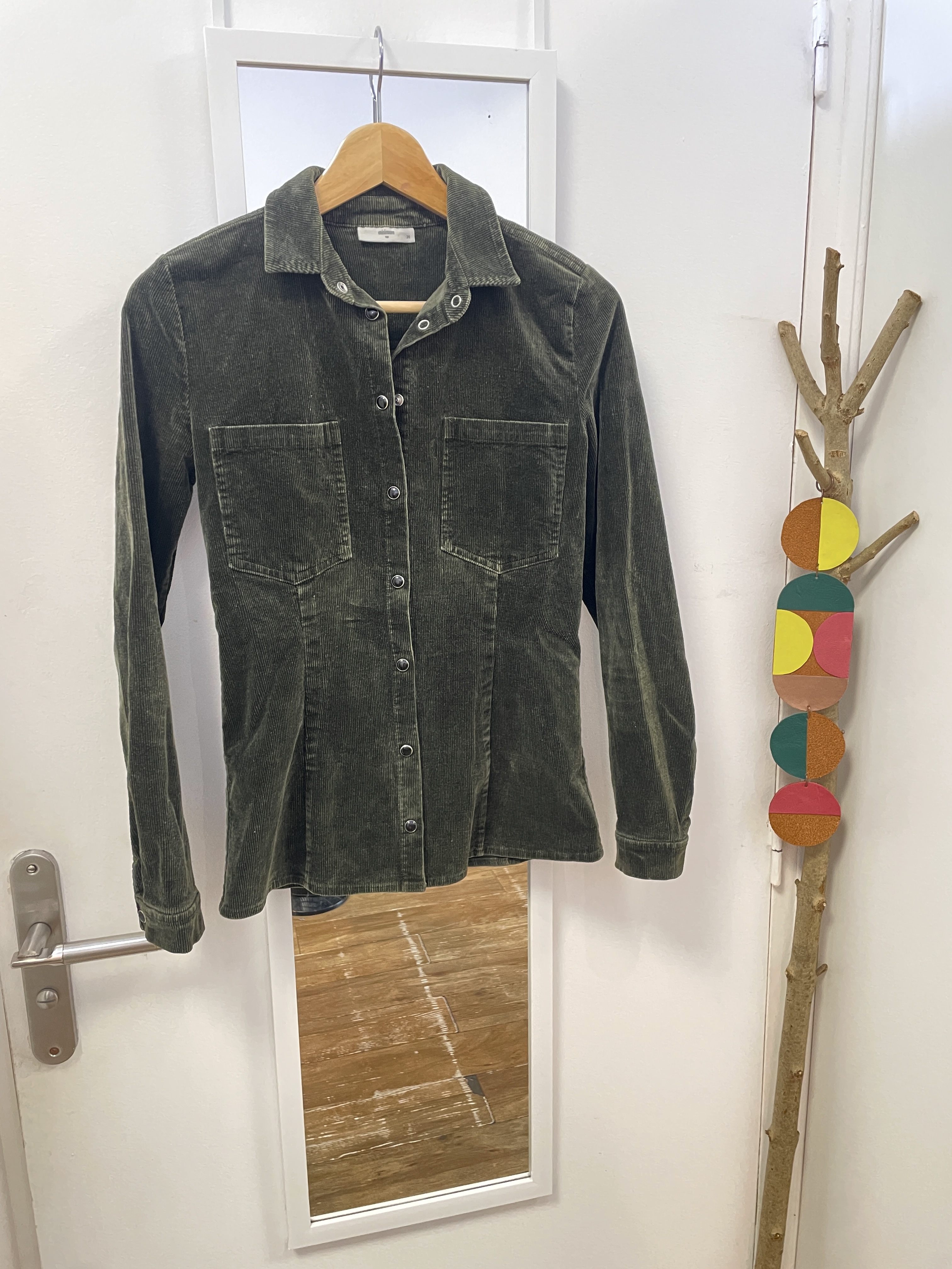 blouse, chemise, seconde main, prêt à porter, mode durable, ethique, friperie, minimum, velours côtelé
