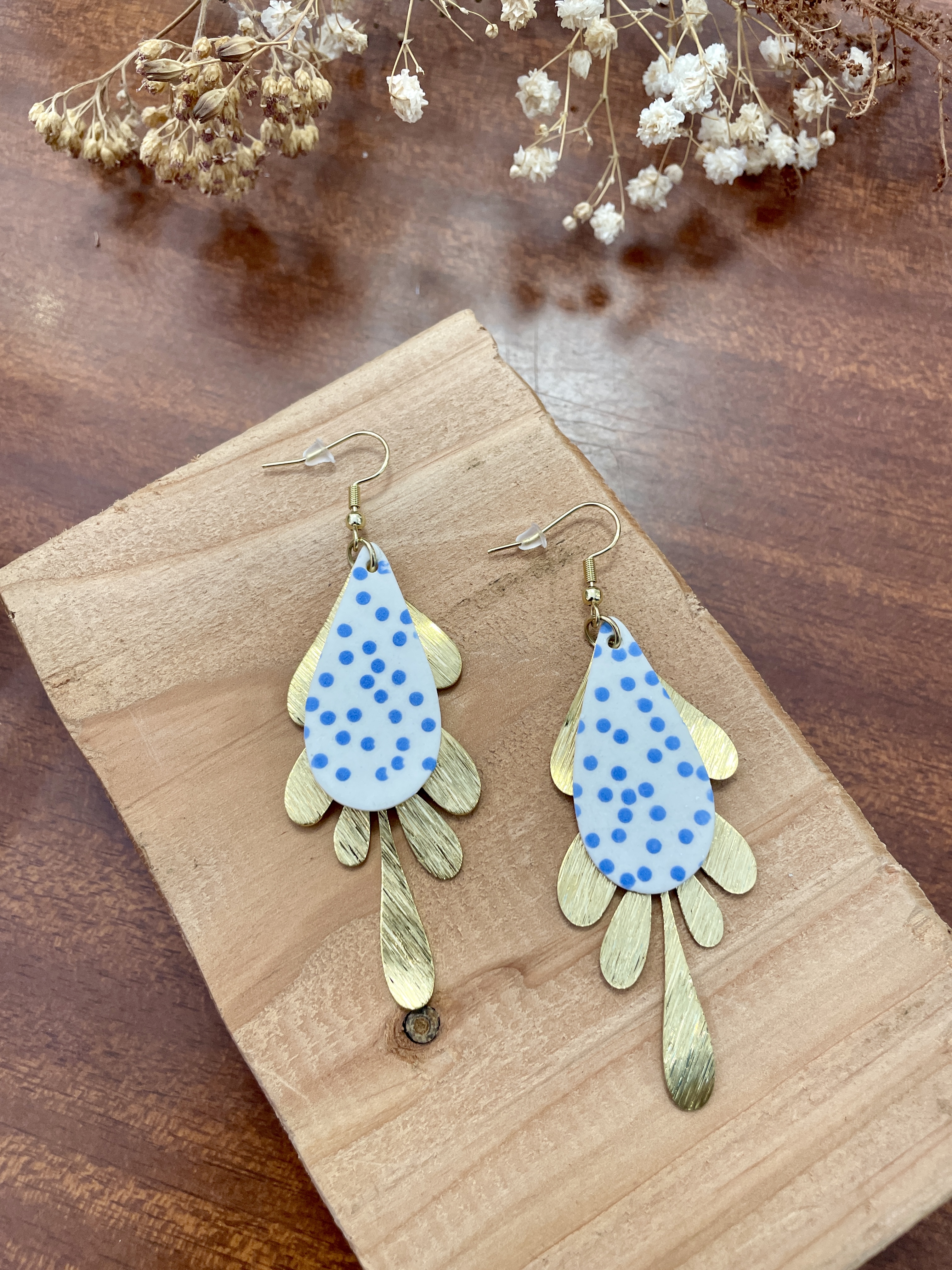 boucles d'oreilles, bijoux, porcelaine, créatrice française, modèle unique, idée cadeau, fait main, boutique de créateurs, boutique nantaise, kapsule éphémère