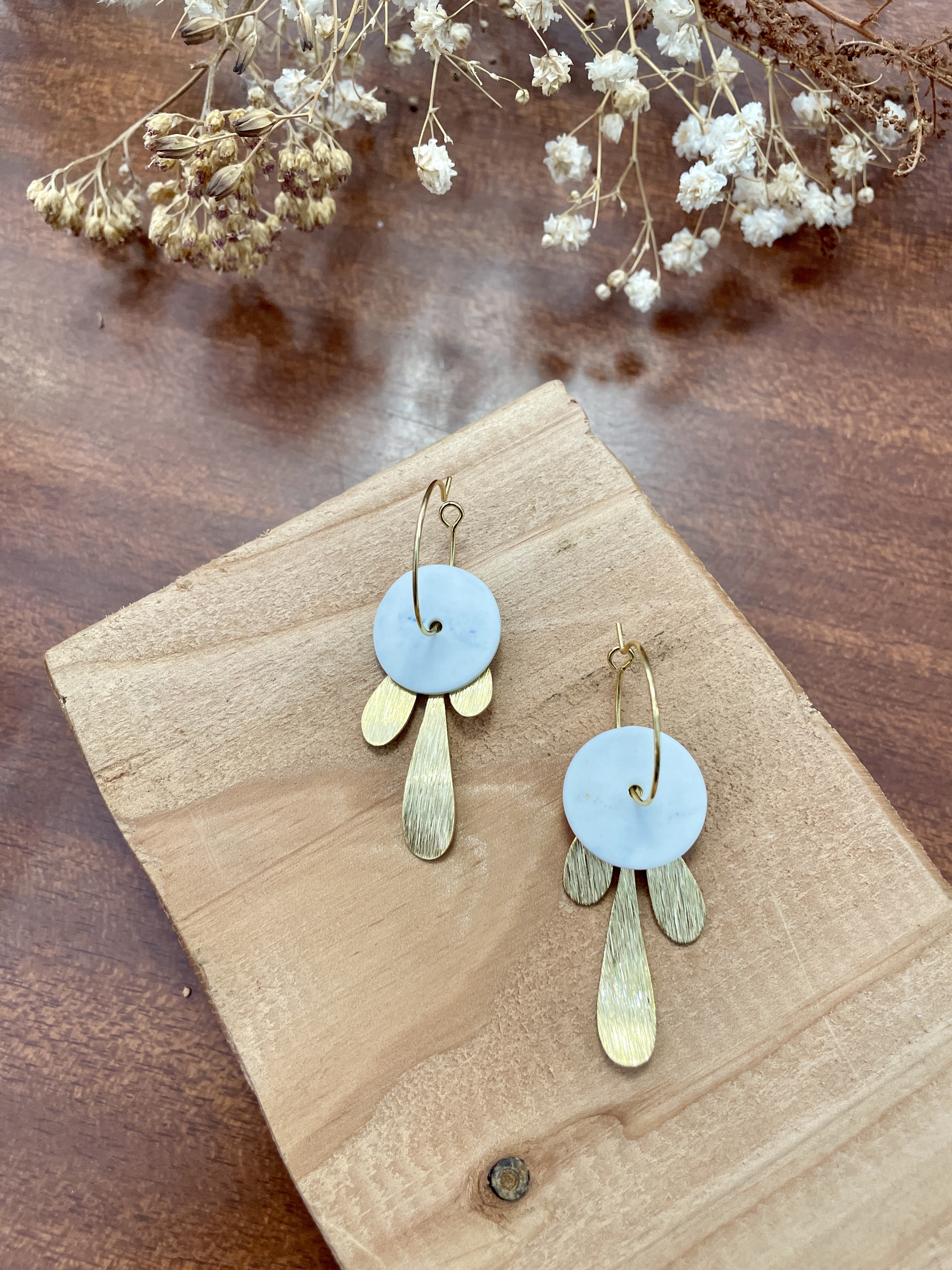 boucles d'oreilles, bijoux, porcelaine, créatrice française, modèle unique, idée cadeau, fait main, boutique de créateurs, boutique nantaise, kapsule éphémère