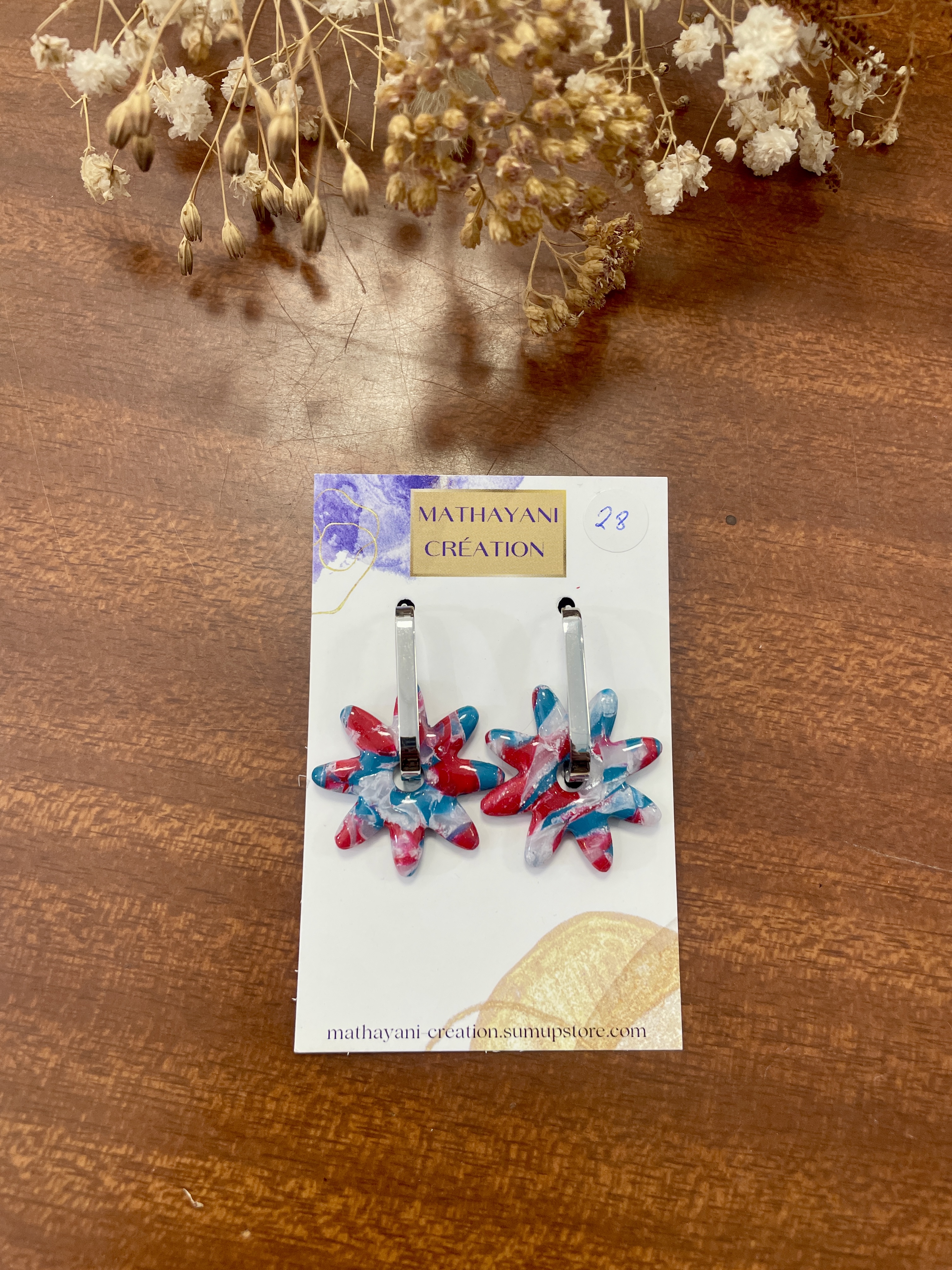 boucles d'oreilles, bijoux, argile polymère, acier inoxydable, fait main, modèle unique, idée cadeau, créatrice française, fabrication locale, made in france, boutique de créateurs, boutique nantaise, kapsule éphémére