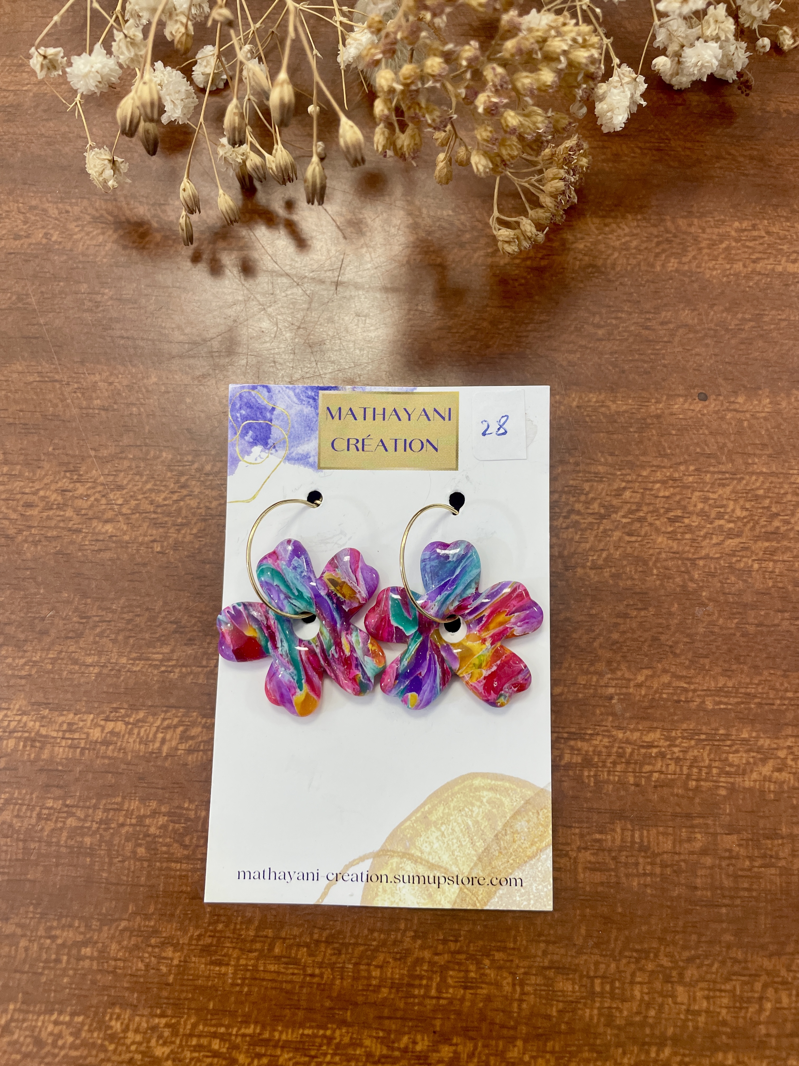 boucles d'oreilles, bijoux, argile polymère, acier inoxydable, fait main, modèle unique, idée cadeau, créatrice française, fabrication locale, made in france, boutique de créateurs, boutique nantaise, kapsule éphémére