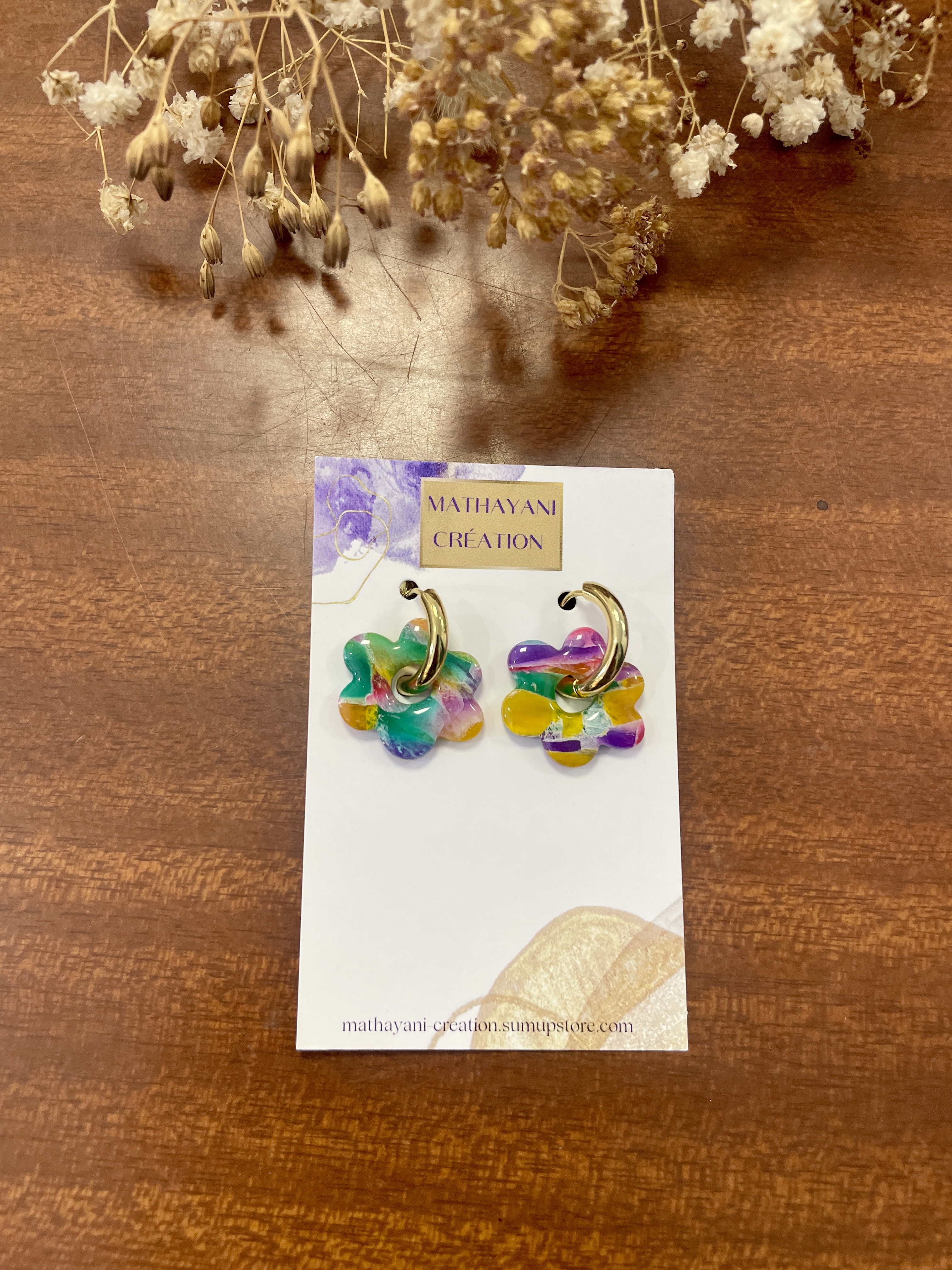 boucles d'oreilles, bijoux, argile polymère, acier inoxydable, fait main, modèle unique, idée cadeau, créatrice française, fabrication locale, made in france, boutique de créateurs, boutique nantaise, kapsule éphémére