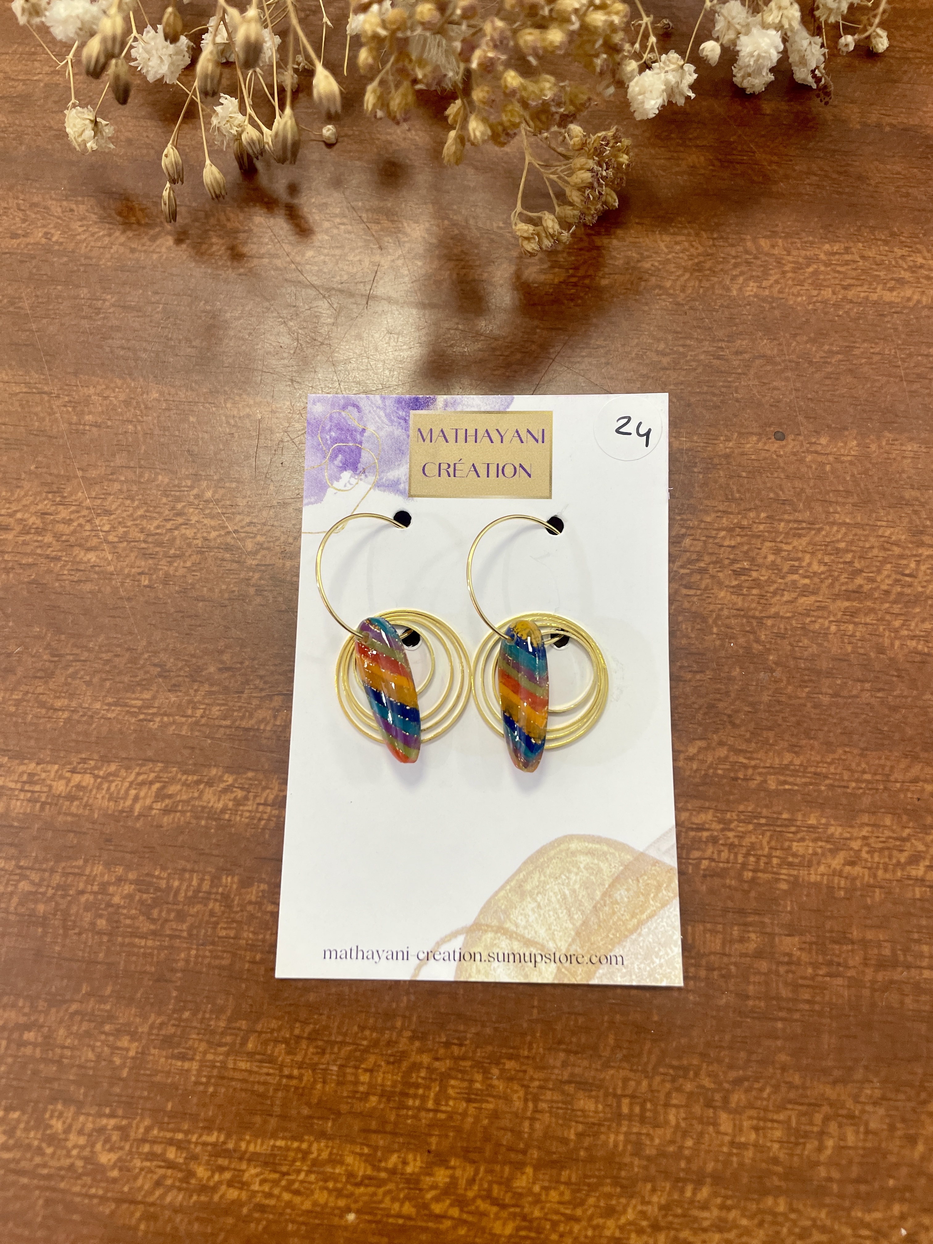 boucles d'oreilles, bijoux, argile polymère, acier inoxydable, fait main, modèle unique, idée cadeau, créatrice française, fabrication locale, made in france, boutique de créateurs, boutique nantaise, kapsule éphémére