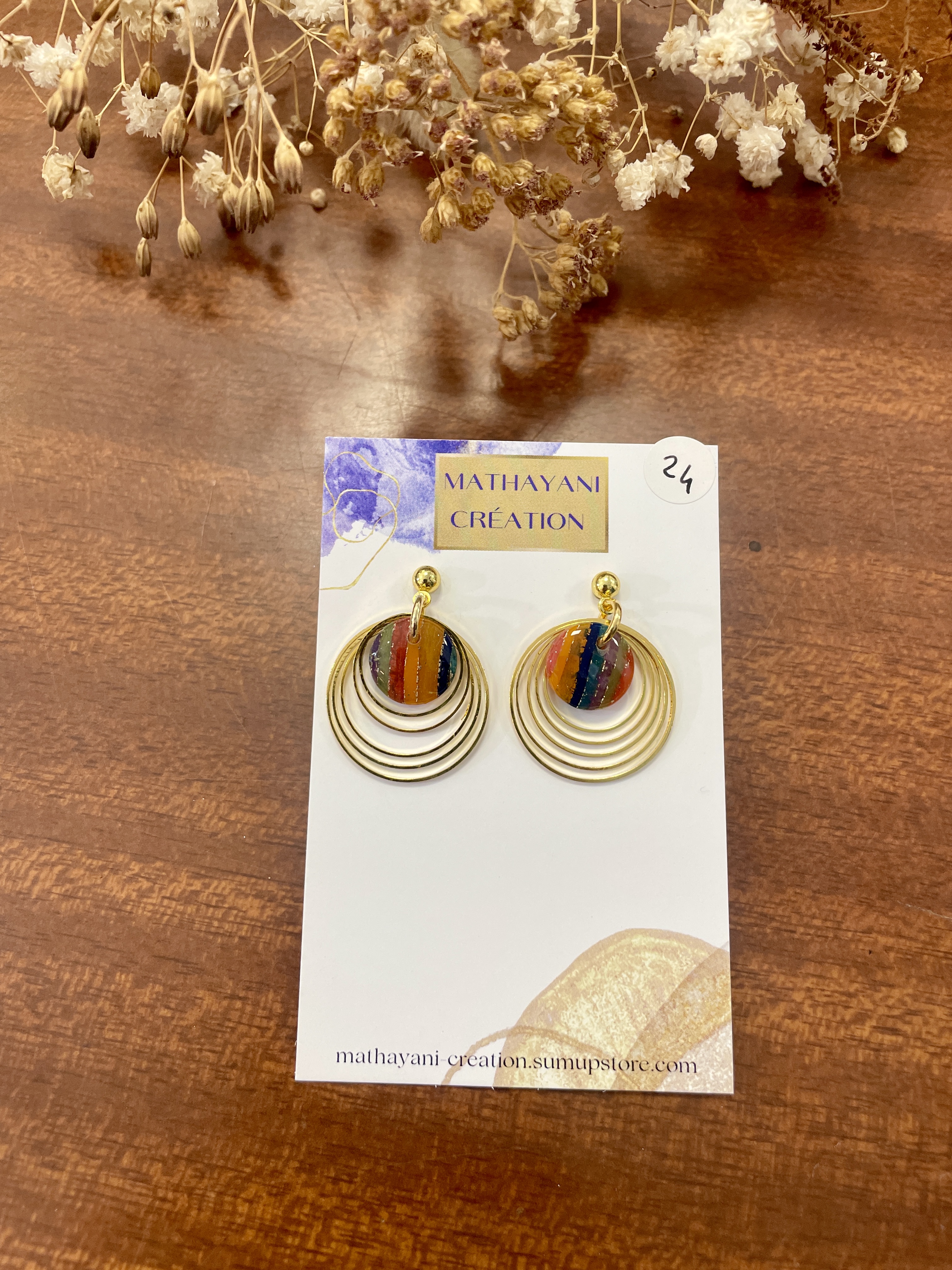 boucles d'oreilles, bijoux, argile polymère, acier inoxydable, fait main, modèle unique, idée cadeau, créatrice française, fabrication locale, made in france, boutique de créateurs, boutique nantaise, kapsule éphémére