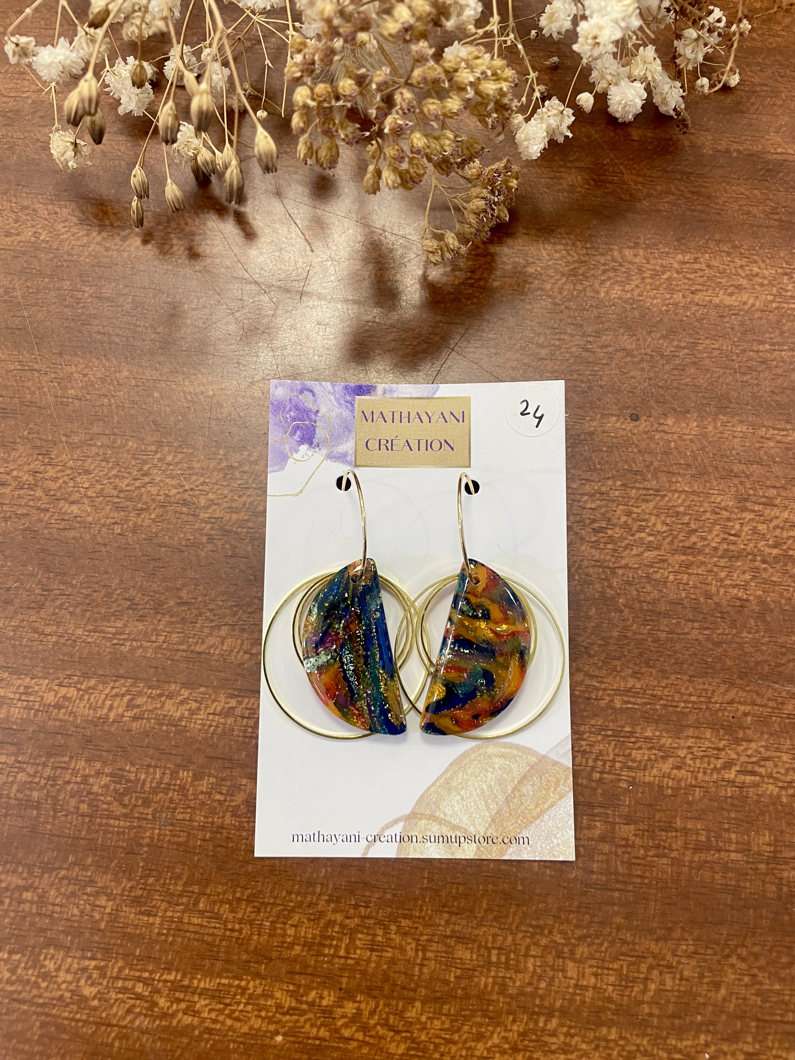 boucles d'oreilles, bijoux, argile polymère, acier inoxydable, fait main, modèle unique, idée cadeau, créatrice française, fabrication locale, made in france, boutique de créateurs, boutique nantaise, kapsule éphémére