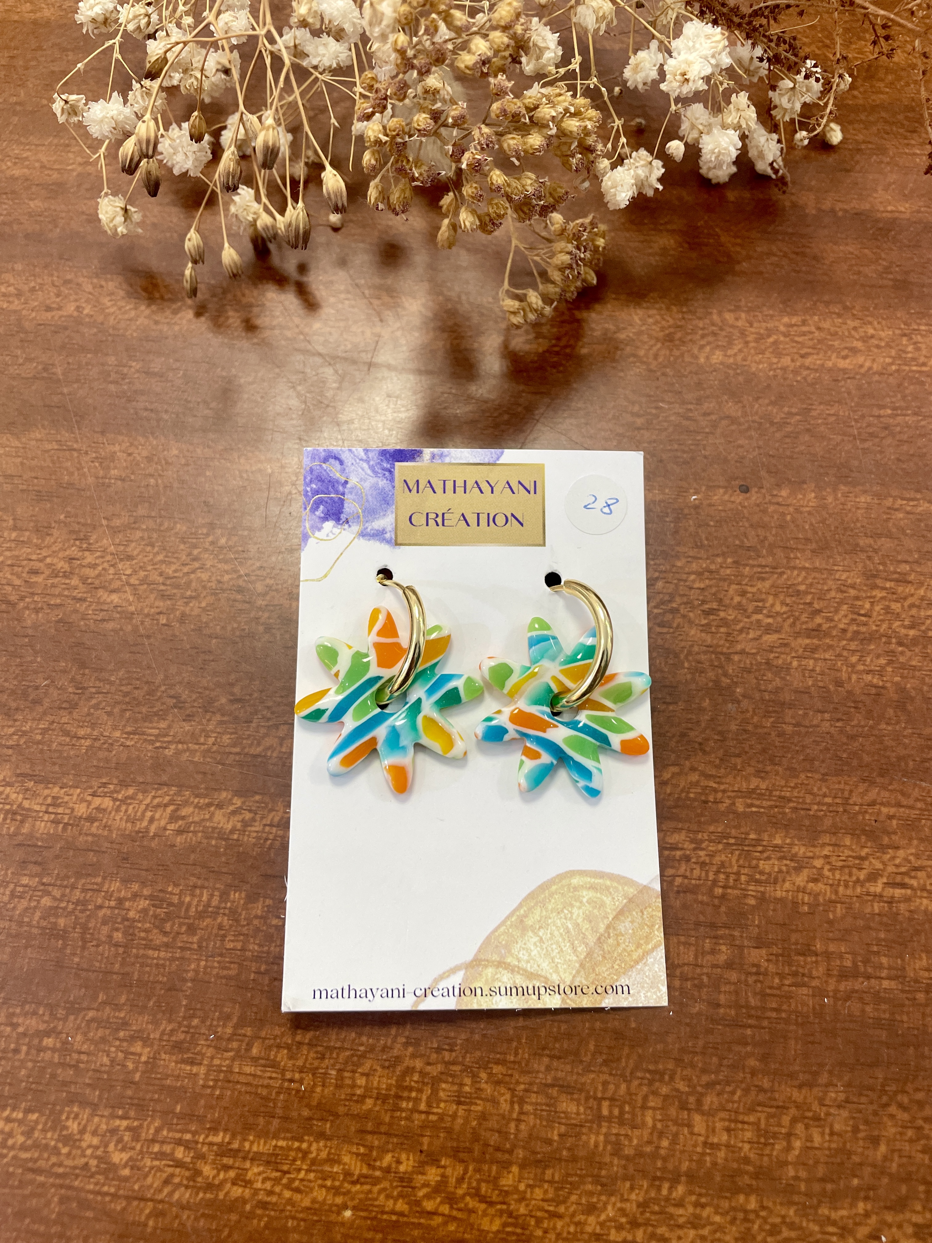 boucles d'oreilles, bijoux, argile polymère, acier inoxydable, fait main, modèle unique, idée cadeau, créatrice française, fabrication locale, made in france, boutique de créateurs, boutique nantaise, kapsule éphémére