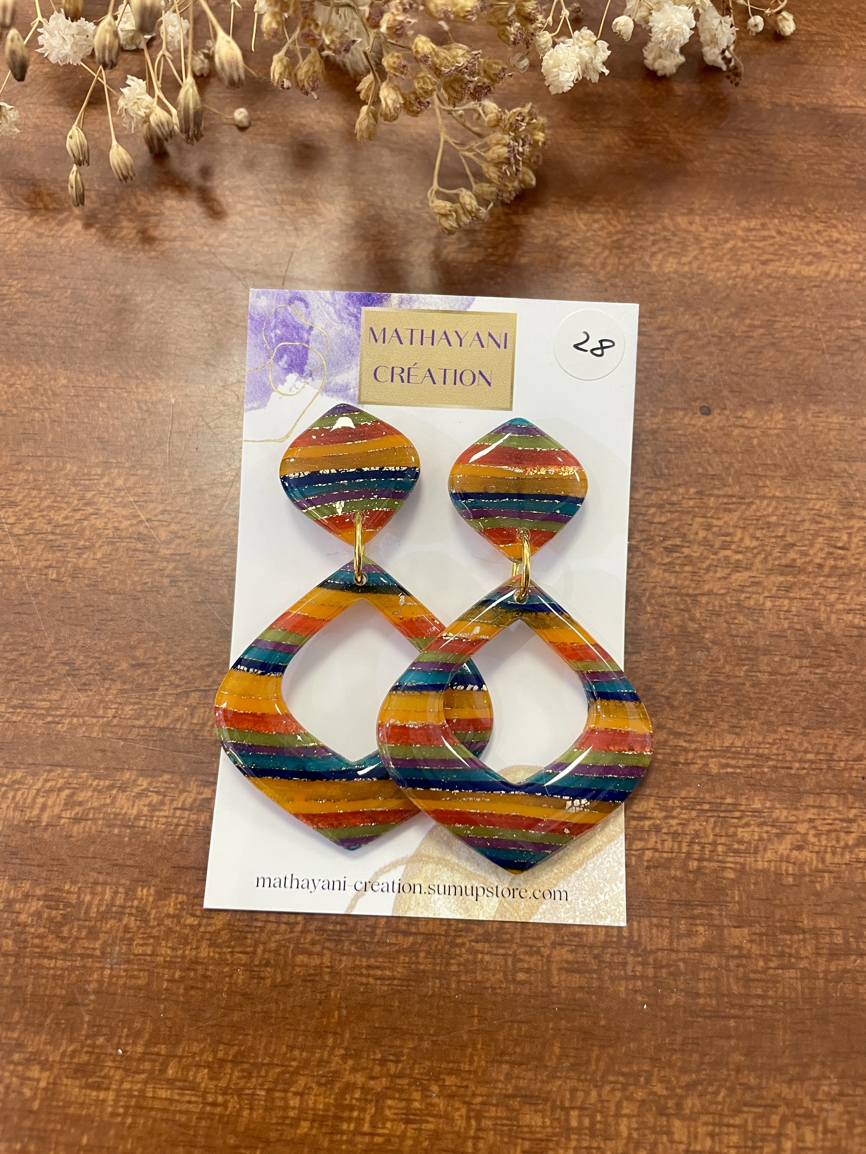 boucles d'oreilles, bijoux, argile polymère, acier inoxydable, fait main, modèle unique, idée cadeau, créatrice française, fabrication locale, made in france, boutique de créateurs, boutique nantaise, kapsule éphémére