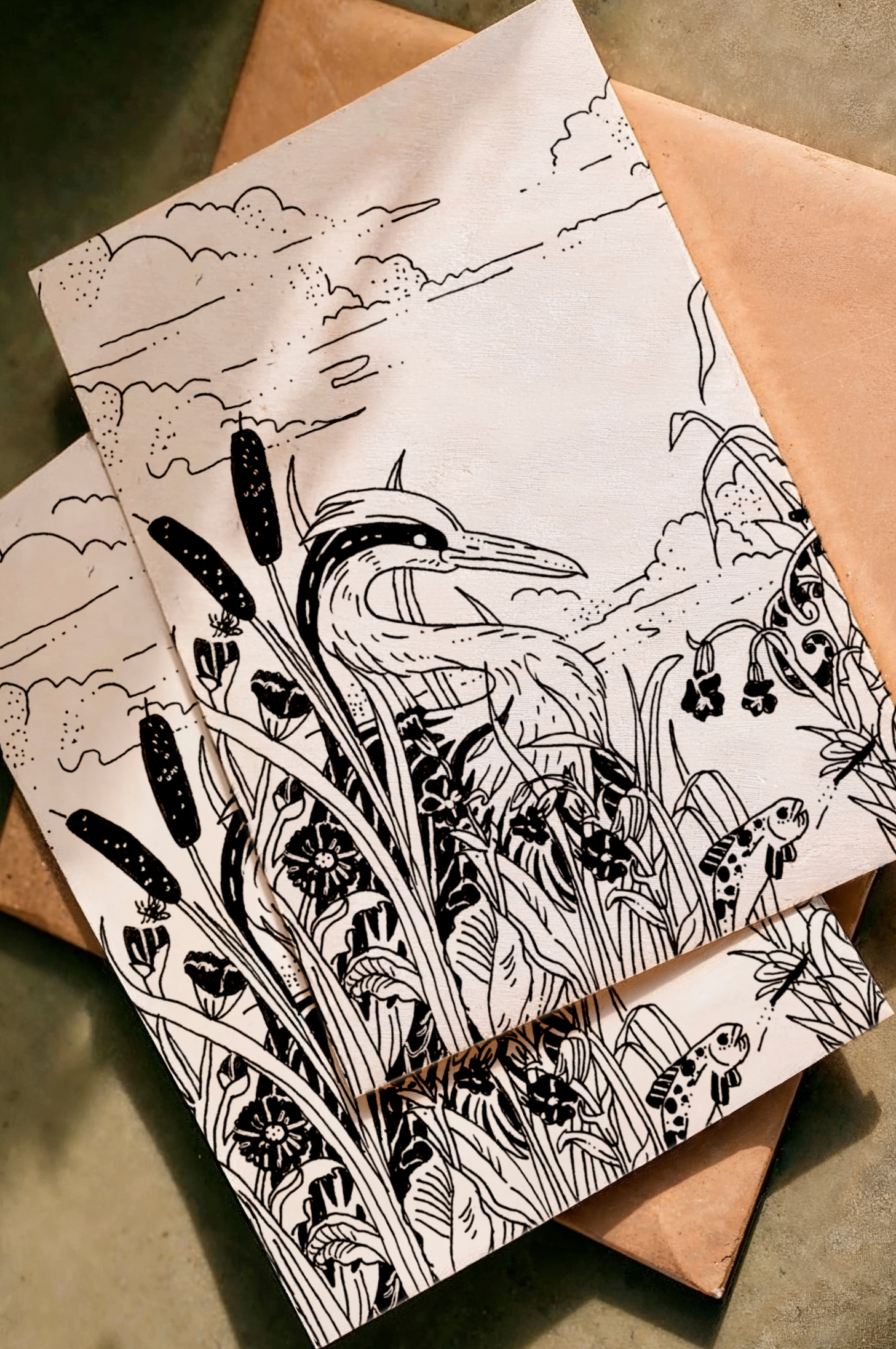 carte, affiche, cadre, illustration, dessin, encre de chine, déco, créatrice française, idée cadeau, boutique de créateurs, boutique nantaise, kapsule éphémère