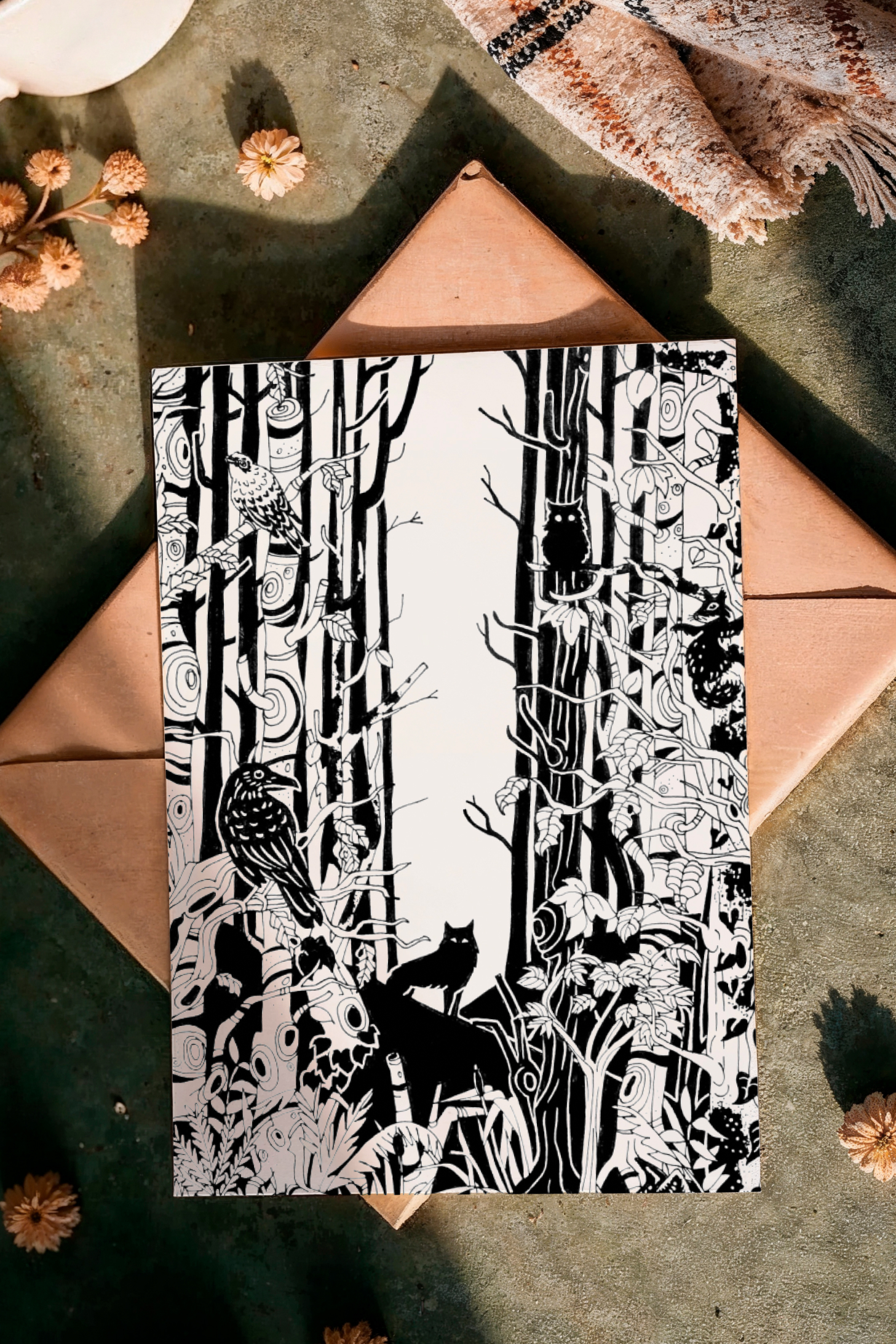 carte, affiche, cadre, illustration, dessin, encre de chine, déco, créatrice française, idée cadeau, boutique de créateurs, boutique nantaise, kapsule éphémère