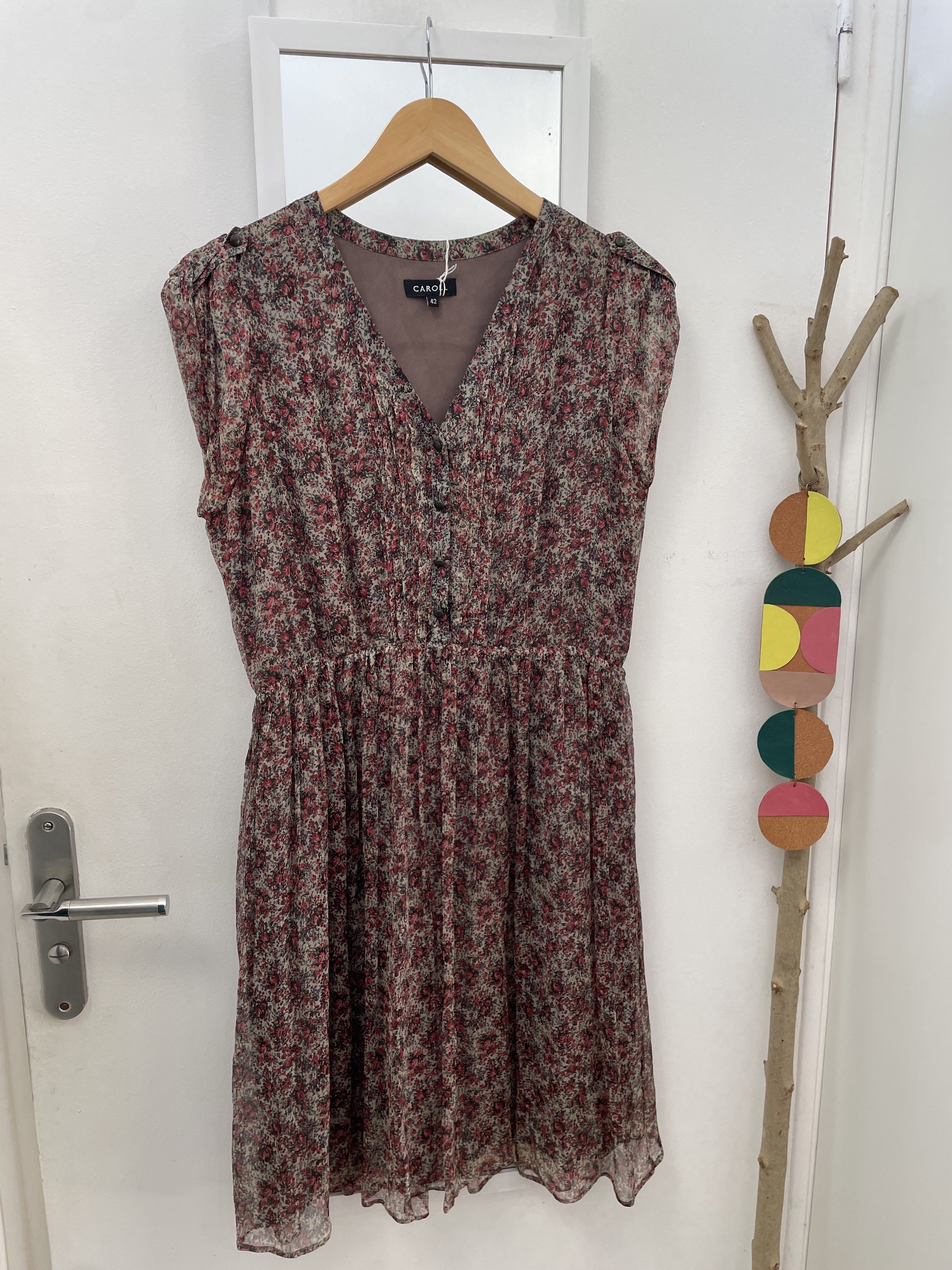 robe longue, seconde main, friperie, prêt à porter, vêtements, mode, marque française, vêtement d'occasion, kapsule éphémère, grande taille, caroll